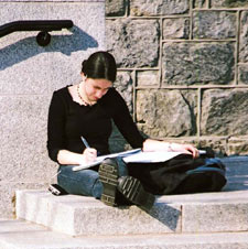 Woman Studying